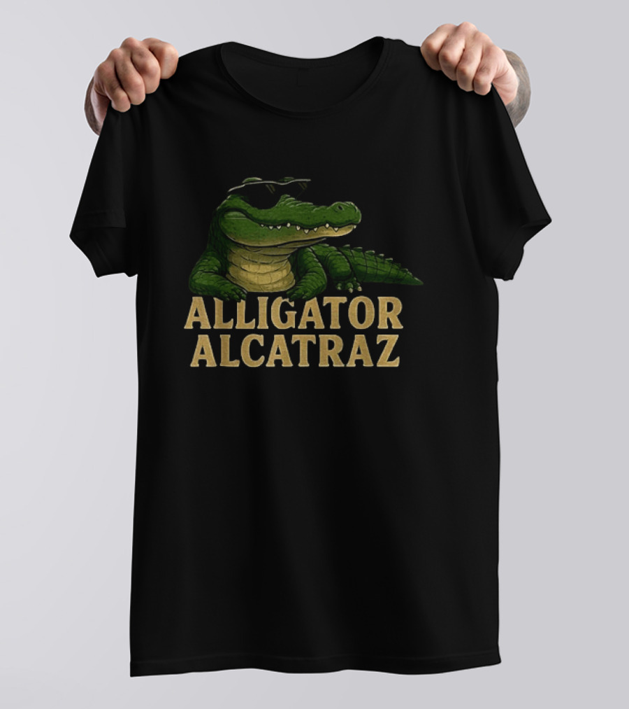 Alligator Alcatraz Sunglasses Meme Florida Humor T-Shirt
