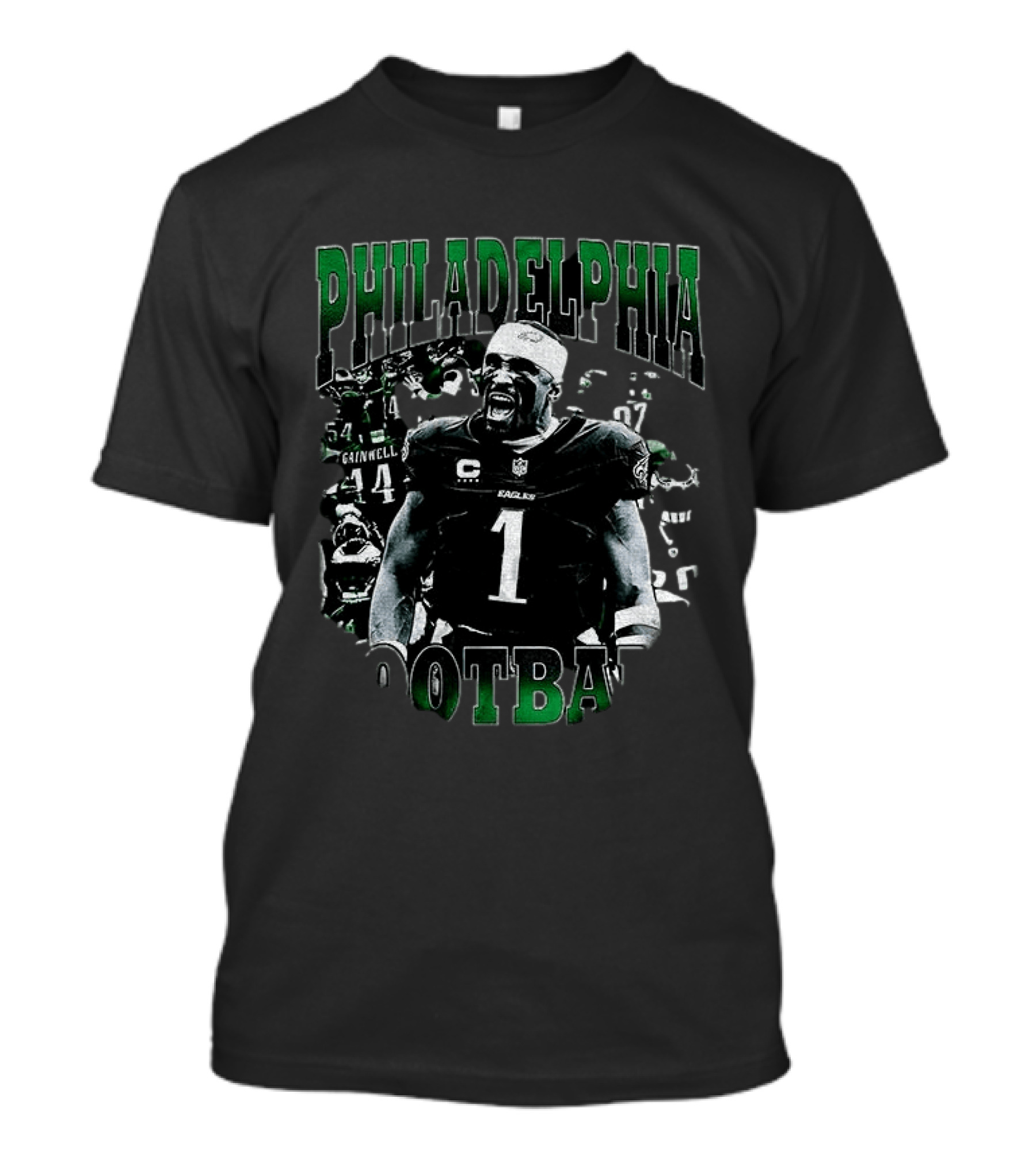 Philadelphia Eagles Football Jalen Hurts Shout Loudly Number 1 T-Shirt