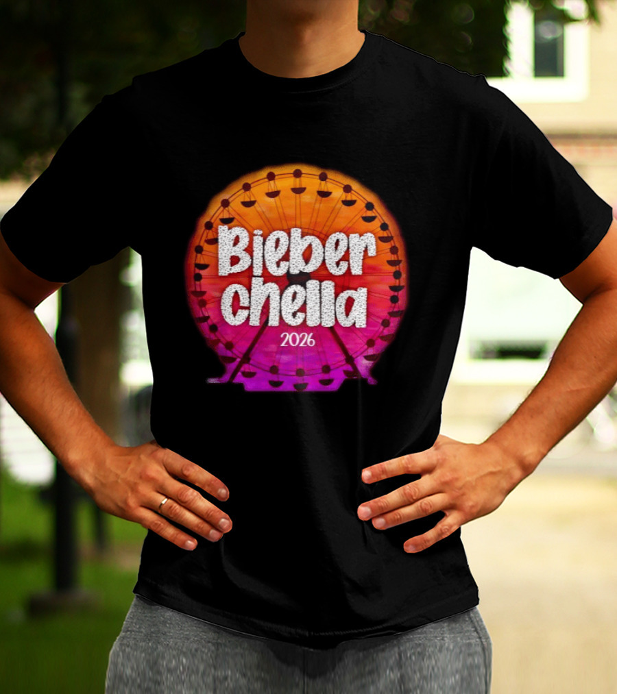 Bieberchella Coachella Ferris Wheel Summer Concert 2026 T-Shirt