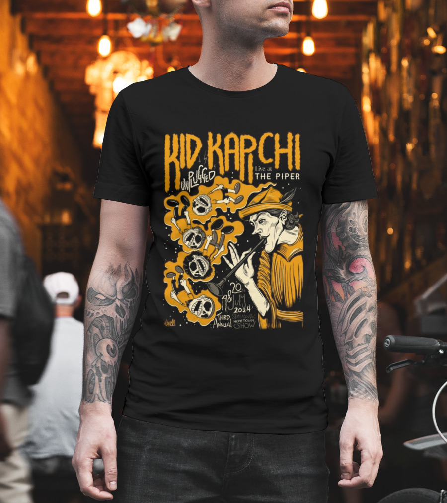 Kid Kapichi Unplugged Live The Piper July 19 20 2024 Semi Acoustic Hometown Show T-Shirt