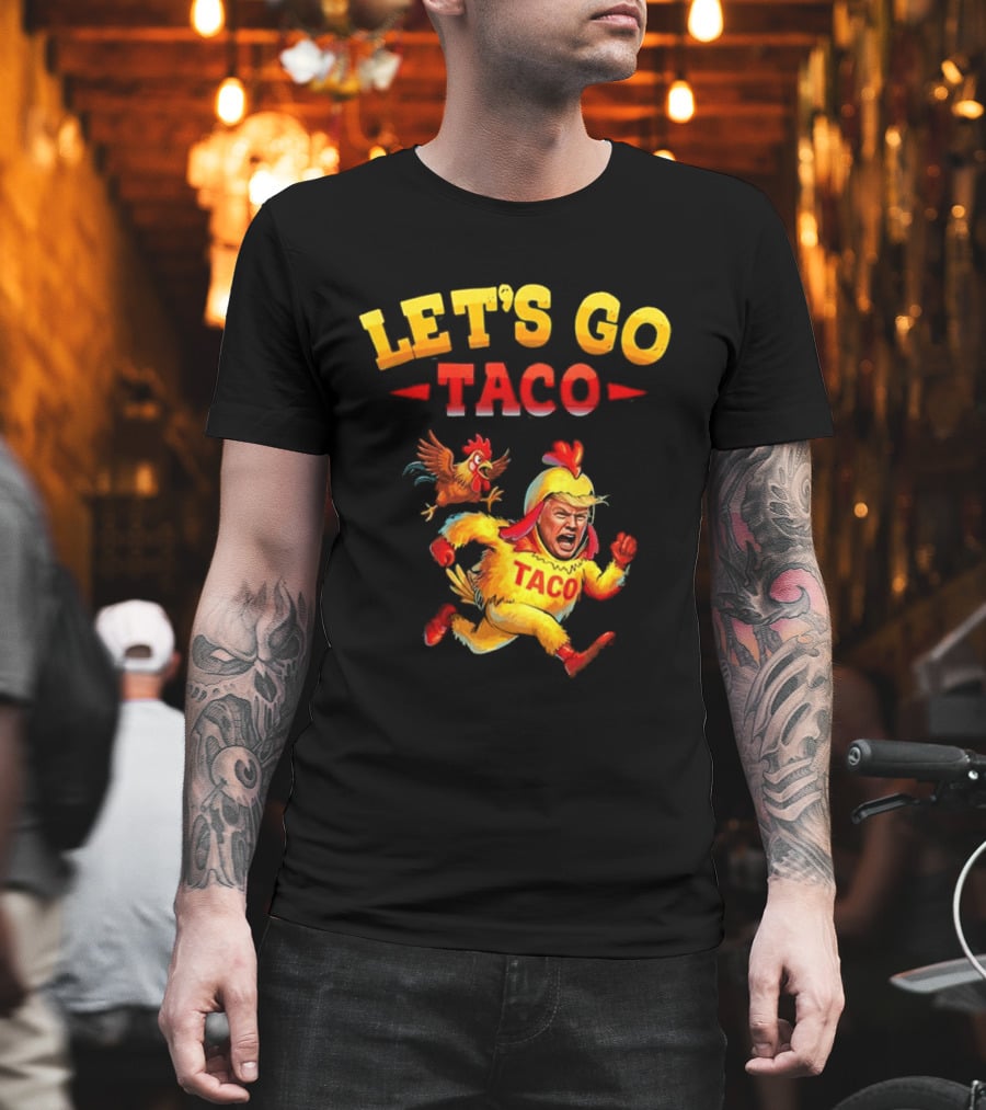 LET'S GO TACO Chicken Costume Running Man T-Shirt