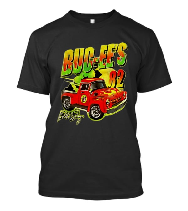 Buc Ee's 82 Pit Stop Vintage Red Truck T-Shirt