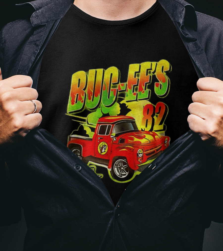 Buc Ee's 82 Pit Stop Vintage Red Truck T-Shirt