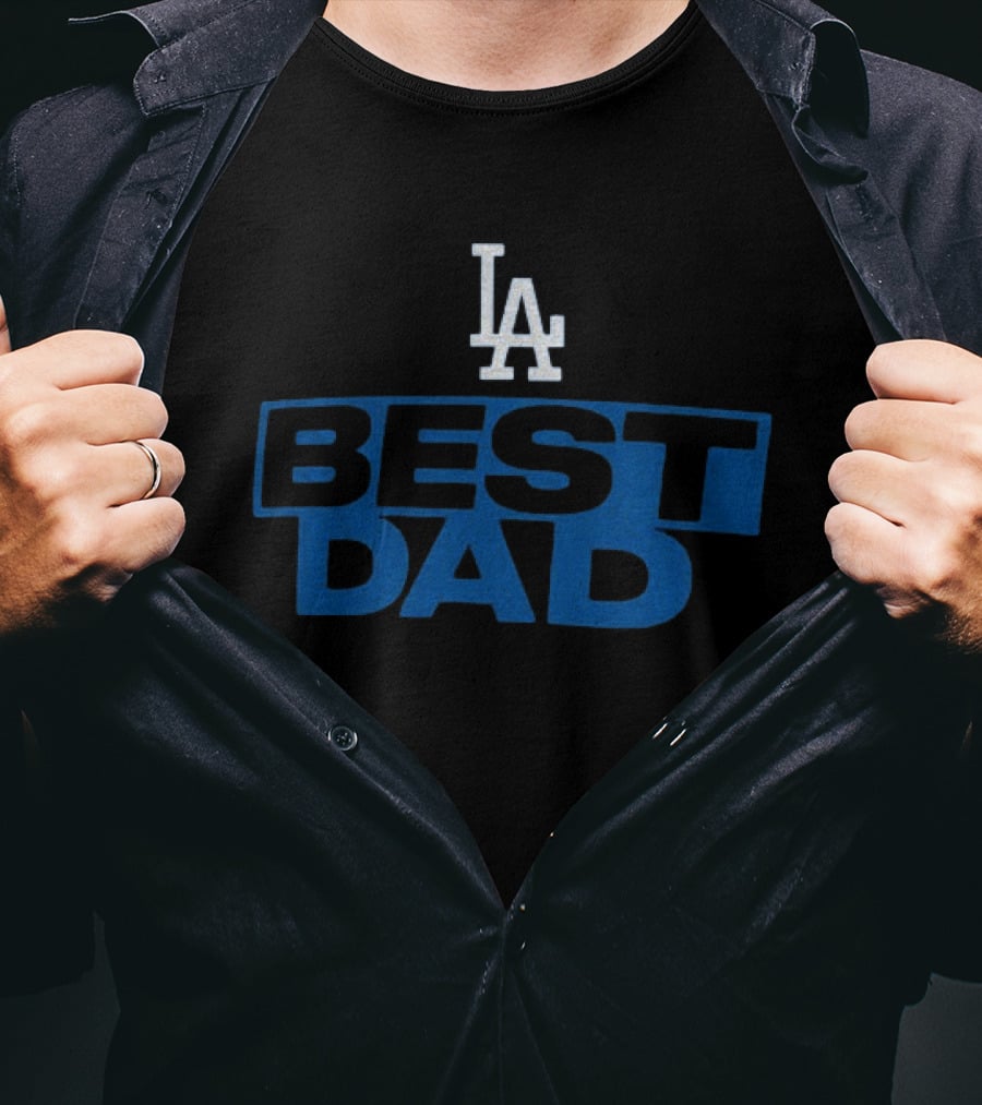 Los Angeles Dodgers Best Dad LA Father's Day MLB T-Shirt