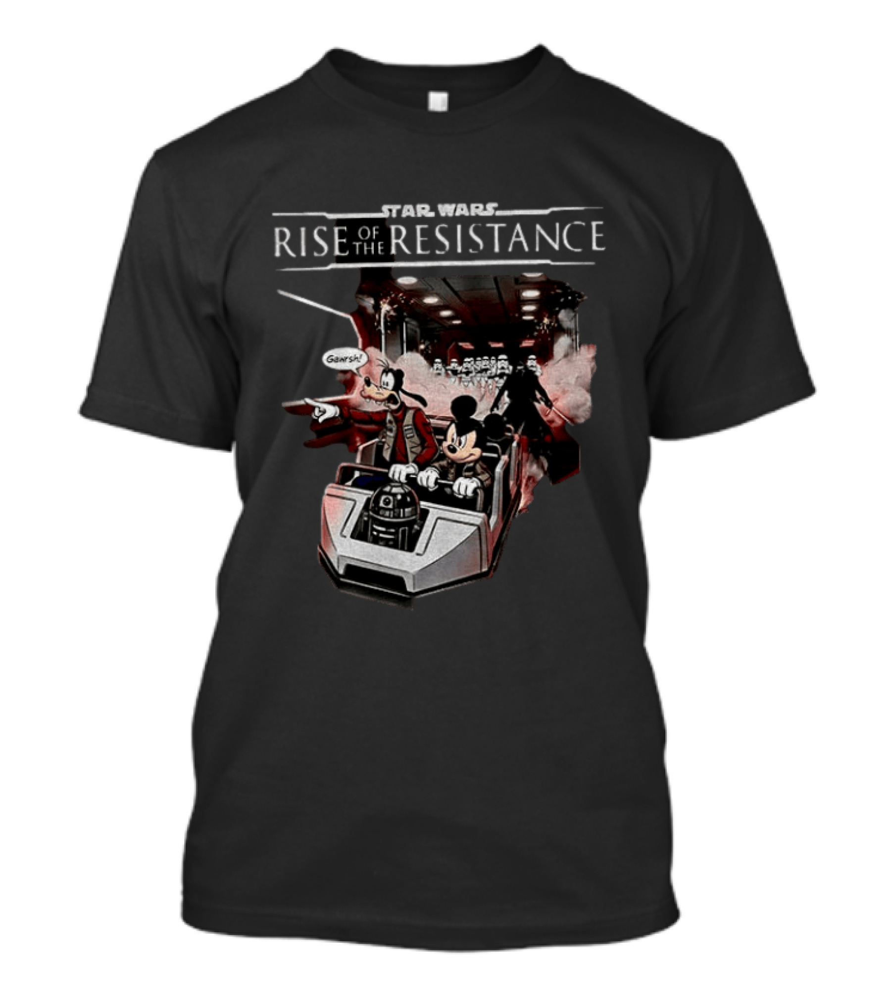 Star Wars Rise Of The Resistance Mickey Goofy Disney Adventure T-Shirt