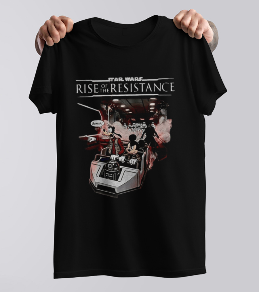 Star Wars Rise Of The Resistance Mickey Goofy Disney Adventure T-Shirt