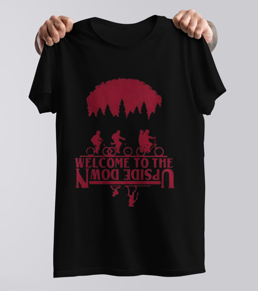 Stranger Things Welcome To The Upside Down Bike Adventure T-Shirt