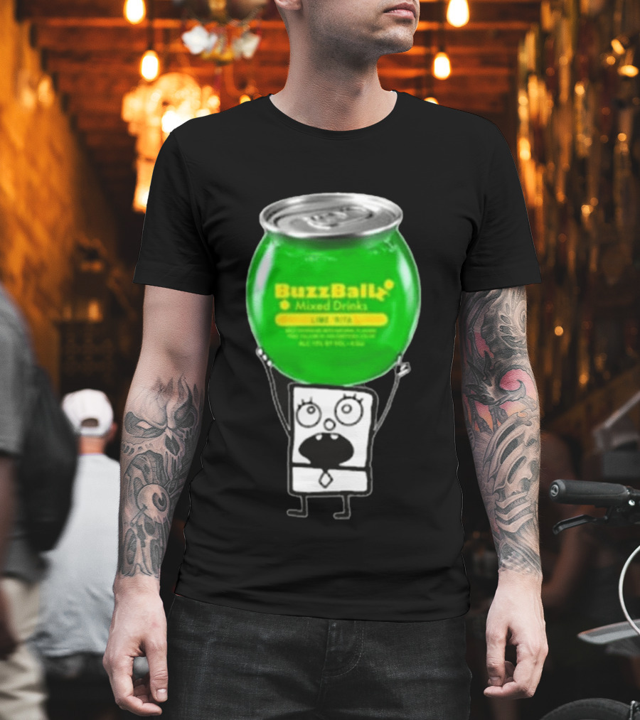 Doodlebob Lime Rita Buzzball Mixed Drinks T-Shirt