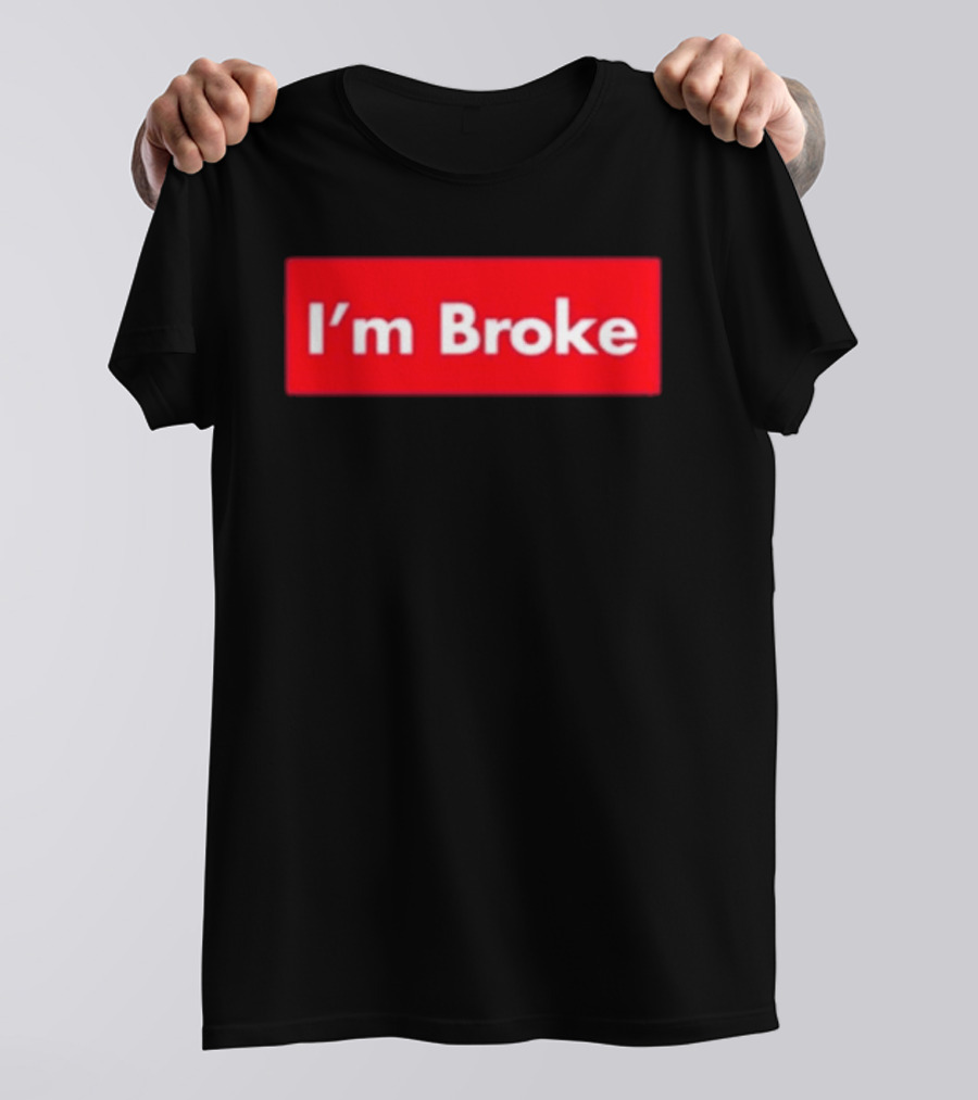 Terroriser I'm Broke Red Box T-Shirt