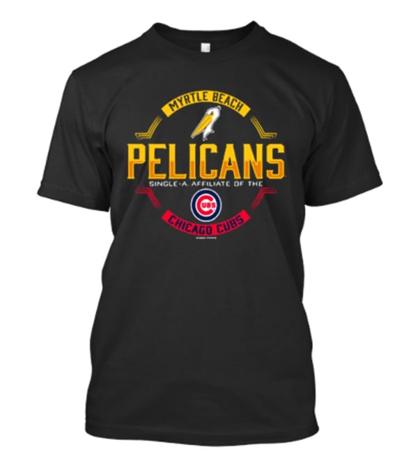 Myrtle Beach Pelicans Single A Affiliate Chicago Cubs Baseball Team T-Shirt