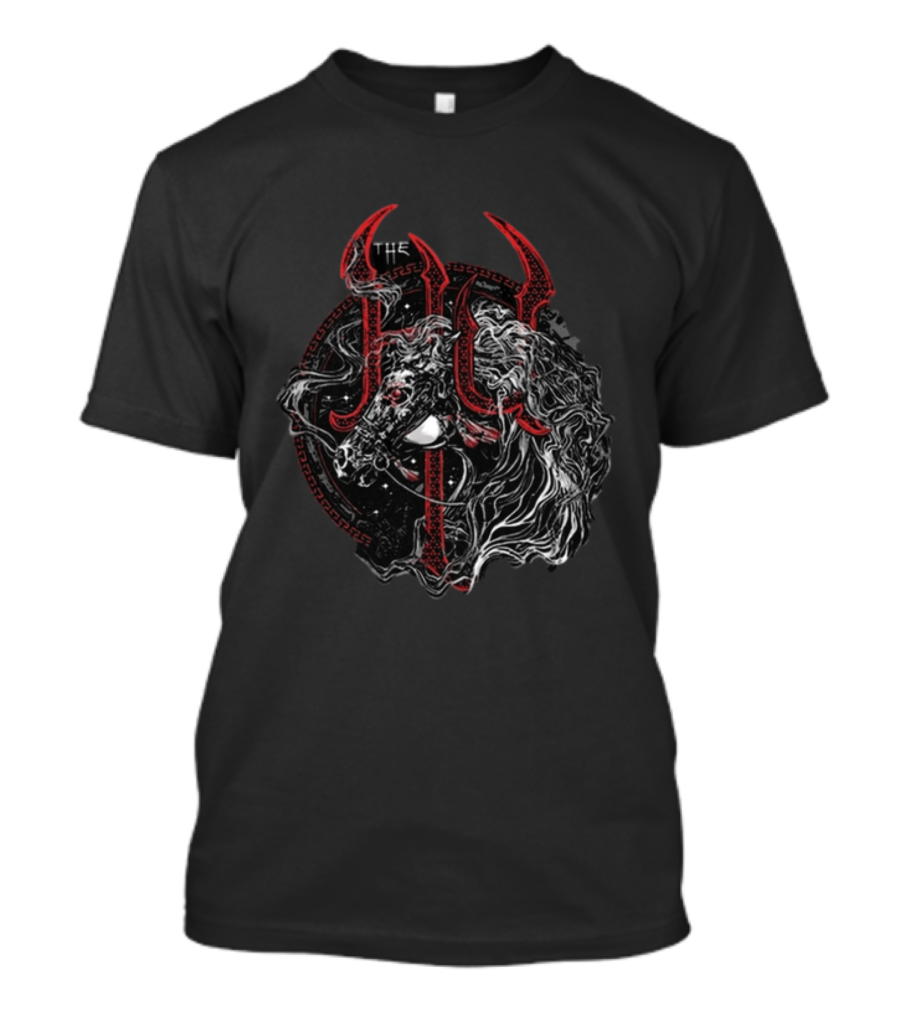 The Hu Mongolian Horse Charcoal Mythical Beast Symbolism T-Shirt