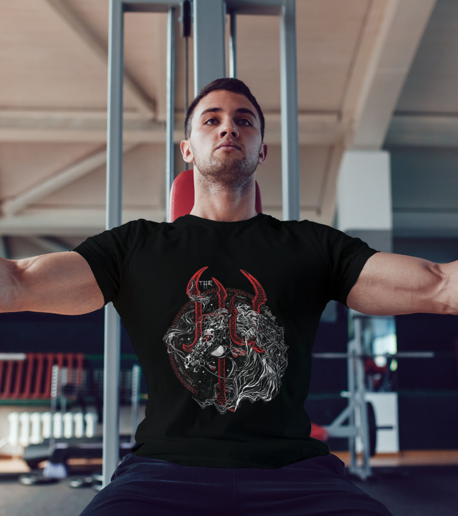 The Hu Mongolian Horse Charcoal Mythical Beast Symbolism T-Shirt