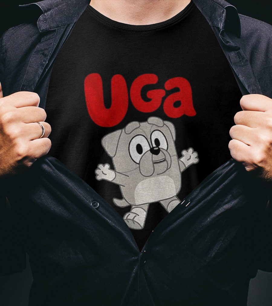 UGA Bulldogs Mascot Cartoon Graphic Game Day T-Shirt