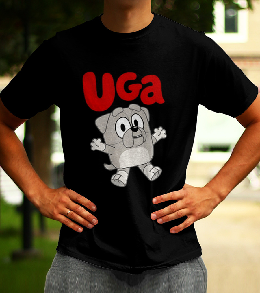 UGA Bulldogs Mascot Cartoon Graphic Game Day T-Shirt