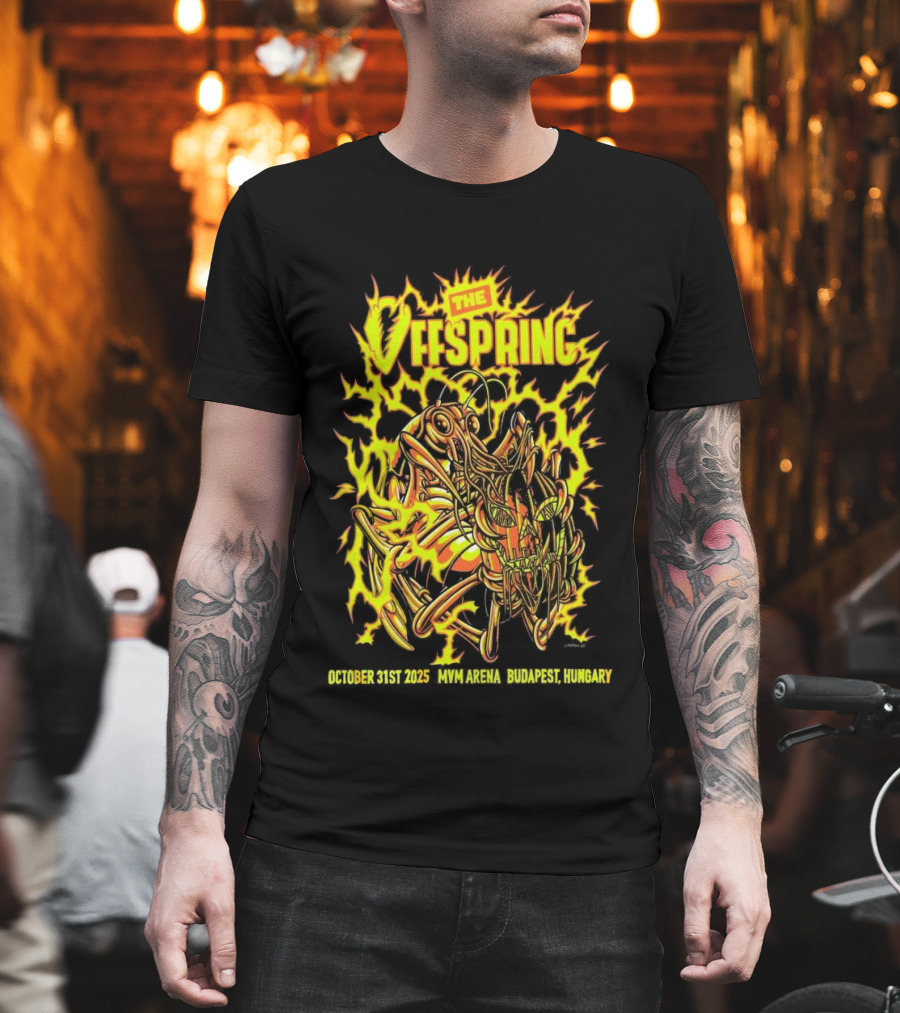 The Offspring MVM Arena Budapest Hungary Oct 31 2025 Electric Insect T-Shirt
