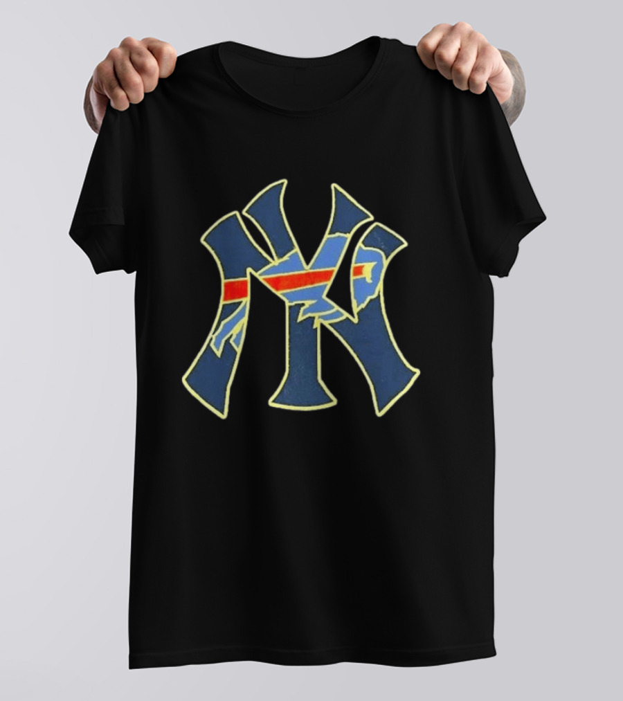 New York Yankees Buffalo Bills Collaboration T-Shirt