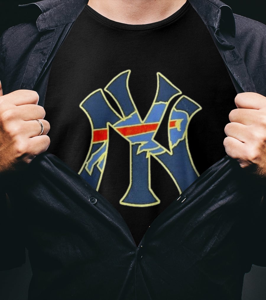 New York Yankees Buffalo Bills Collaboration T-Shirt