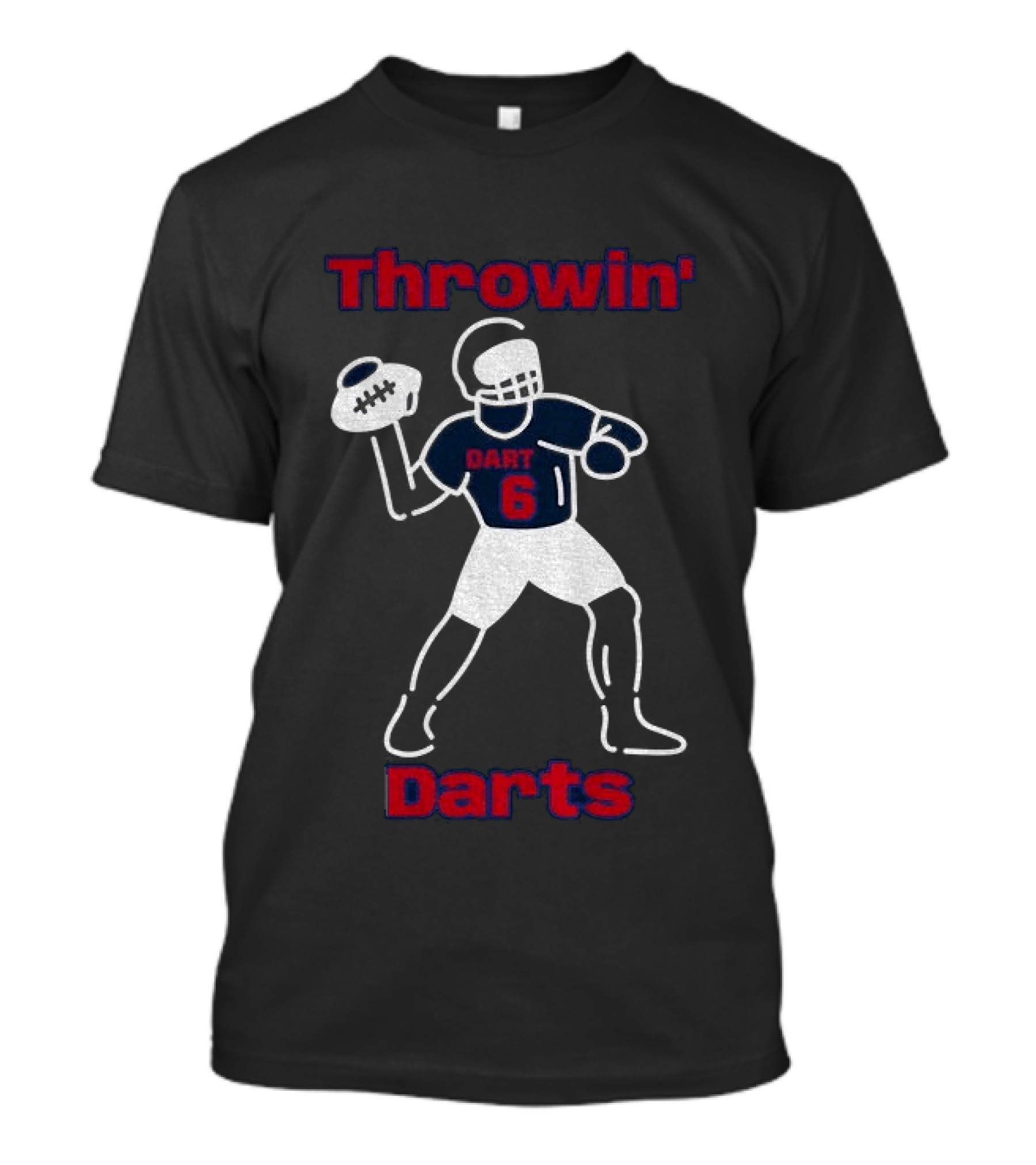 Throwin Darts Dart 6 New York Giants Football 2025 T-Shirt