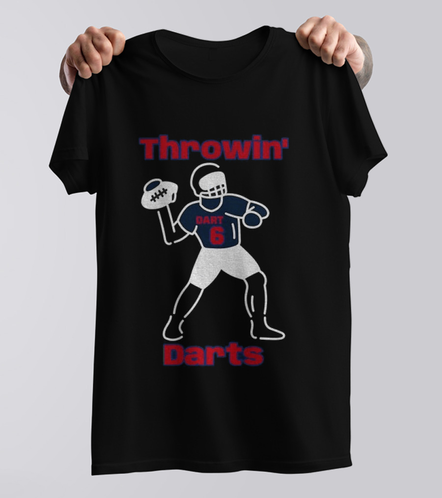 Throwin Darts Dart 6 New York Giants Football 2025 T-Shirt