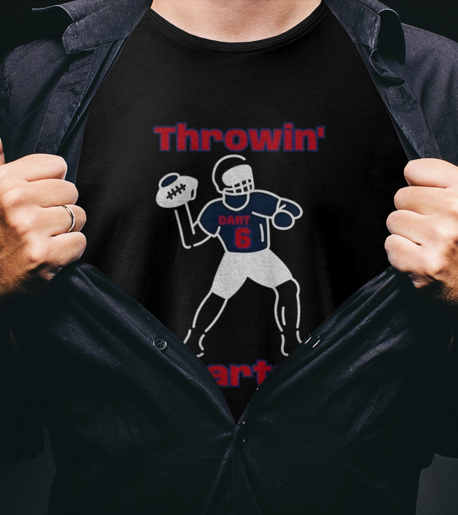 Throwin Darts Dart 6 New York Giants Football 2025 T-Shirt