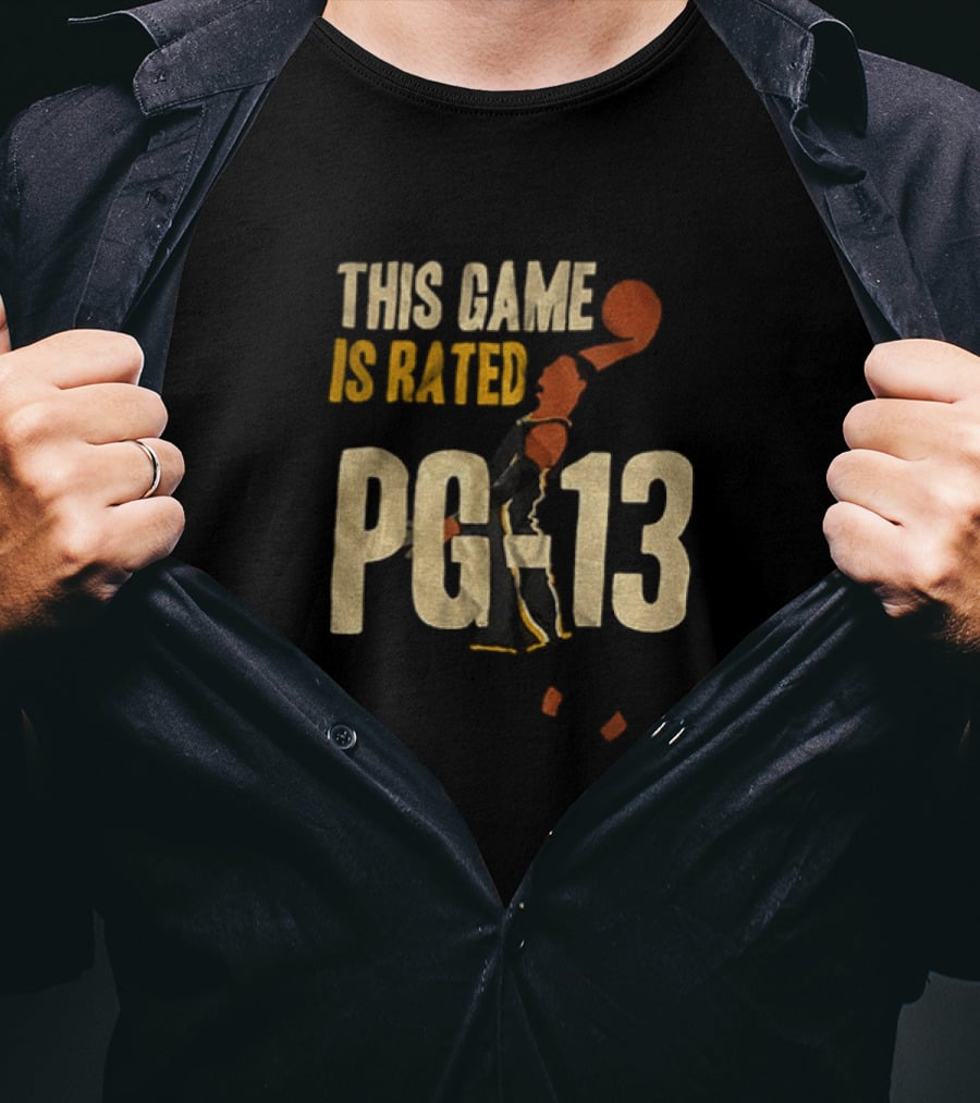 Tony Bradley Indiana Pacers This Game Is Rated PG 13 Basketball Cartoon T-Shirt