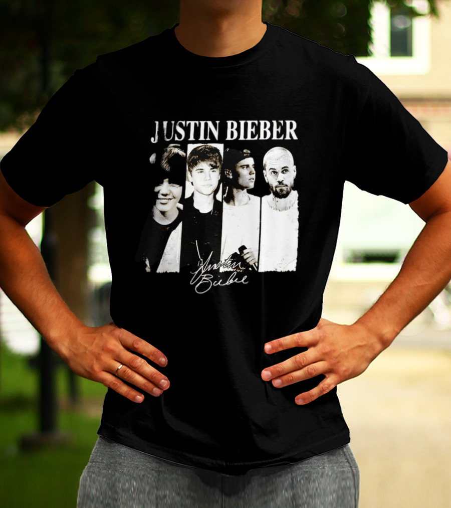 Justin Bieber Swag Evolution Signature Only Here T-Shirt