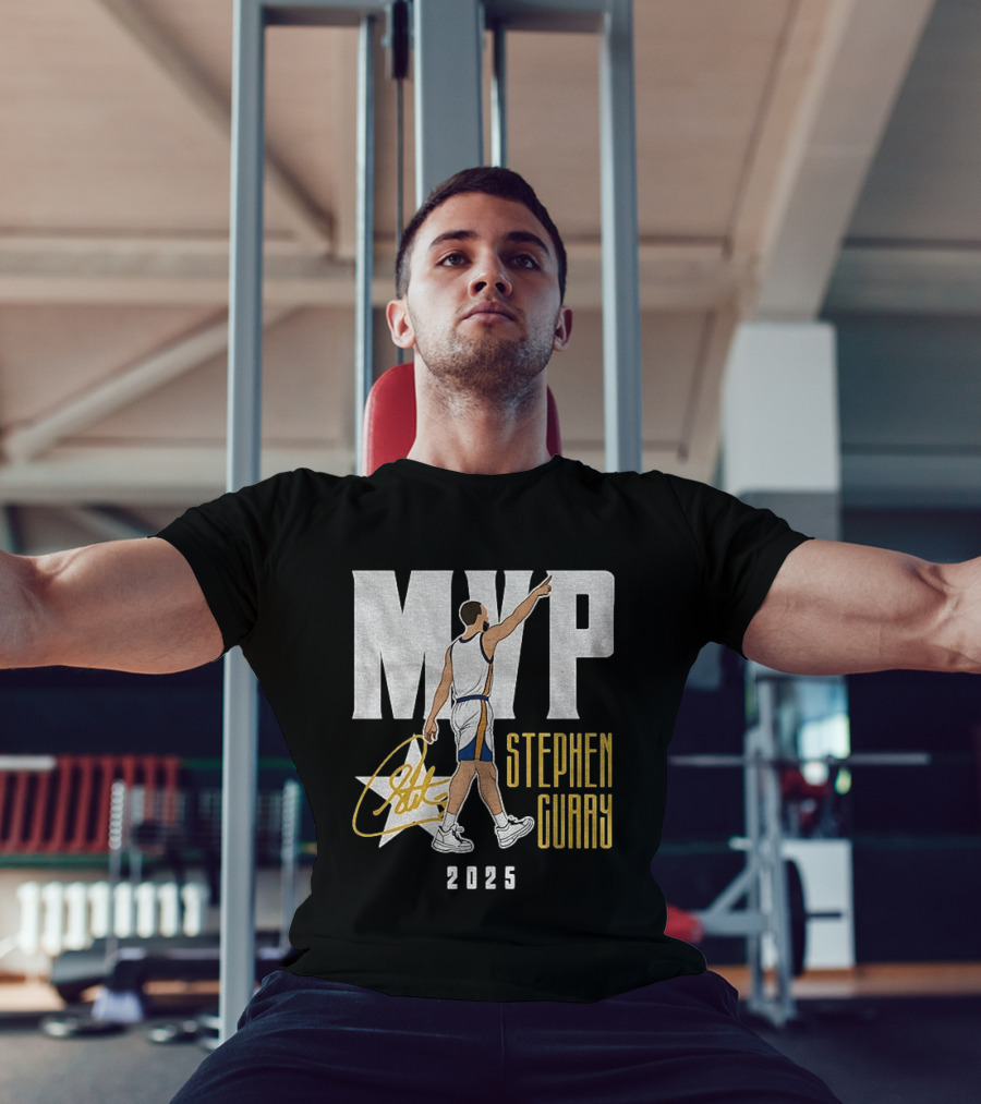 Stephen Curry MVP 2025 Basketball Champion Star Signature T-Shirt