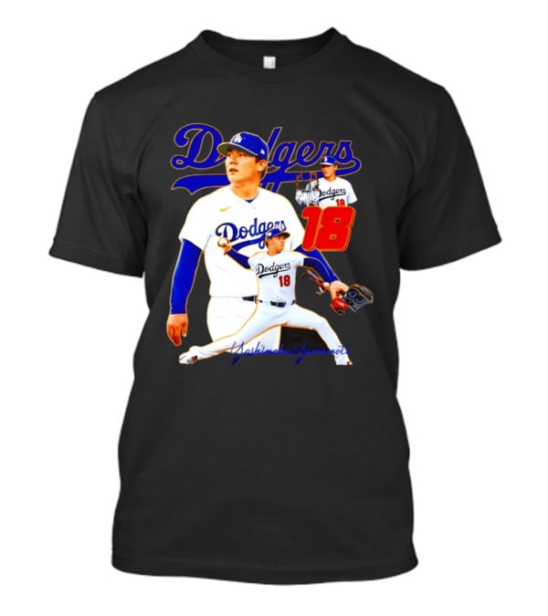 Los Angeles Dodgers Yoshinobu Yamamoto 18 Baseball 2026 T-Shirt