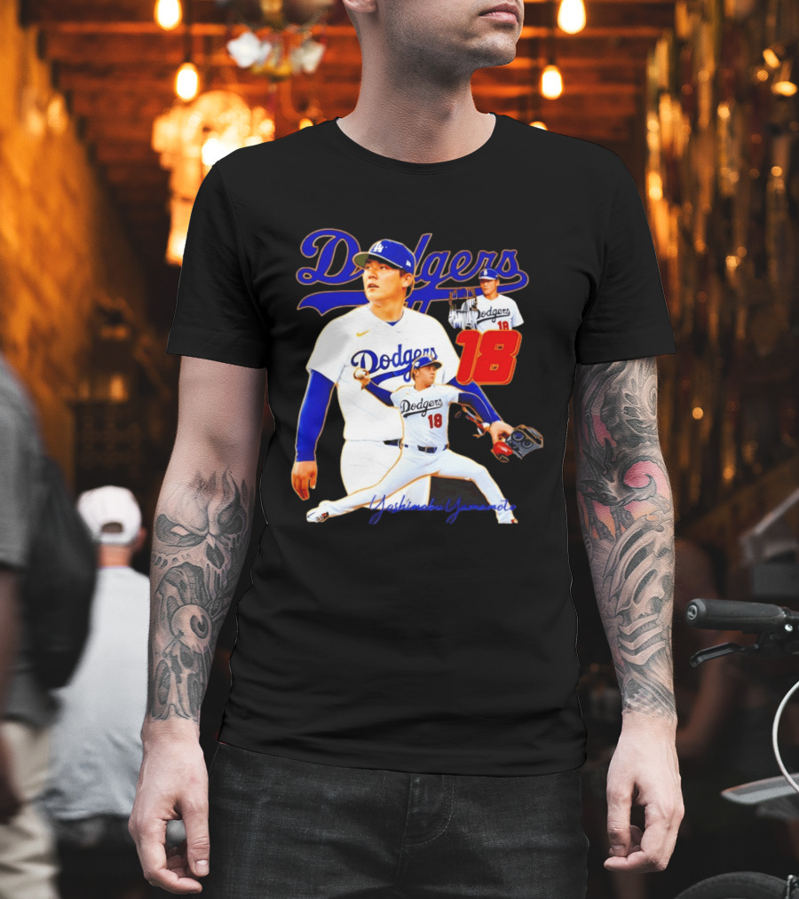 Los Angeles Dodgers Yoshinobu Yamamoto 18 Baseball 2026 T-Shirt