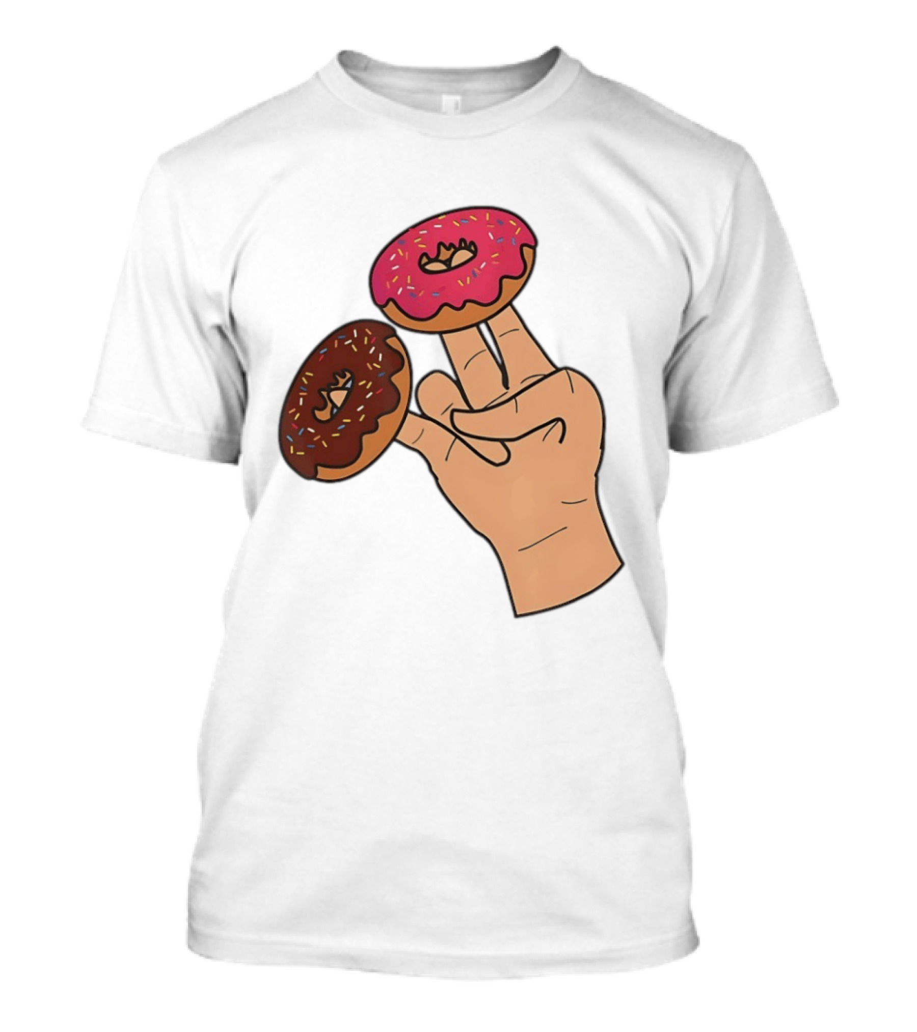 2 In The Pink 1 In The Stink Donut Fingers T-Shirt