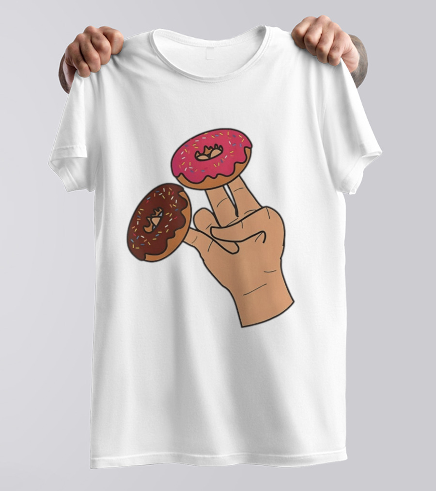 2 In The Pink 1 In The Stink Donut Fingers T-Shirt