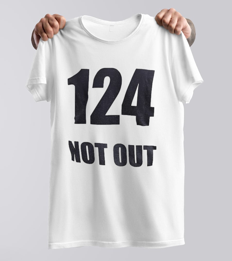 124 Not Out India Political T-Shirt