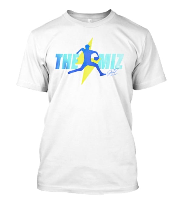 2025 Brewers Misiorowski The Miz Pitcher Lightning Blue T-Shirt