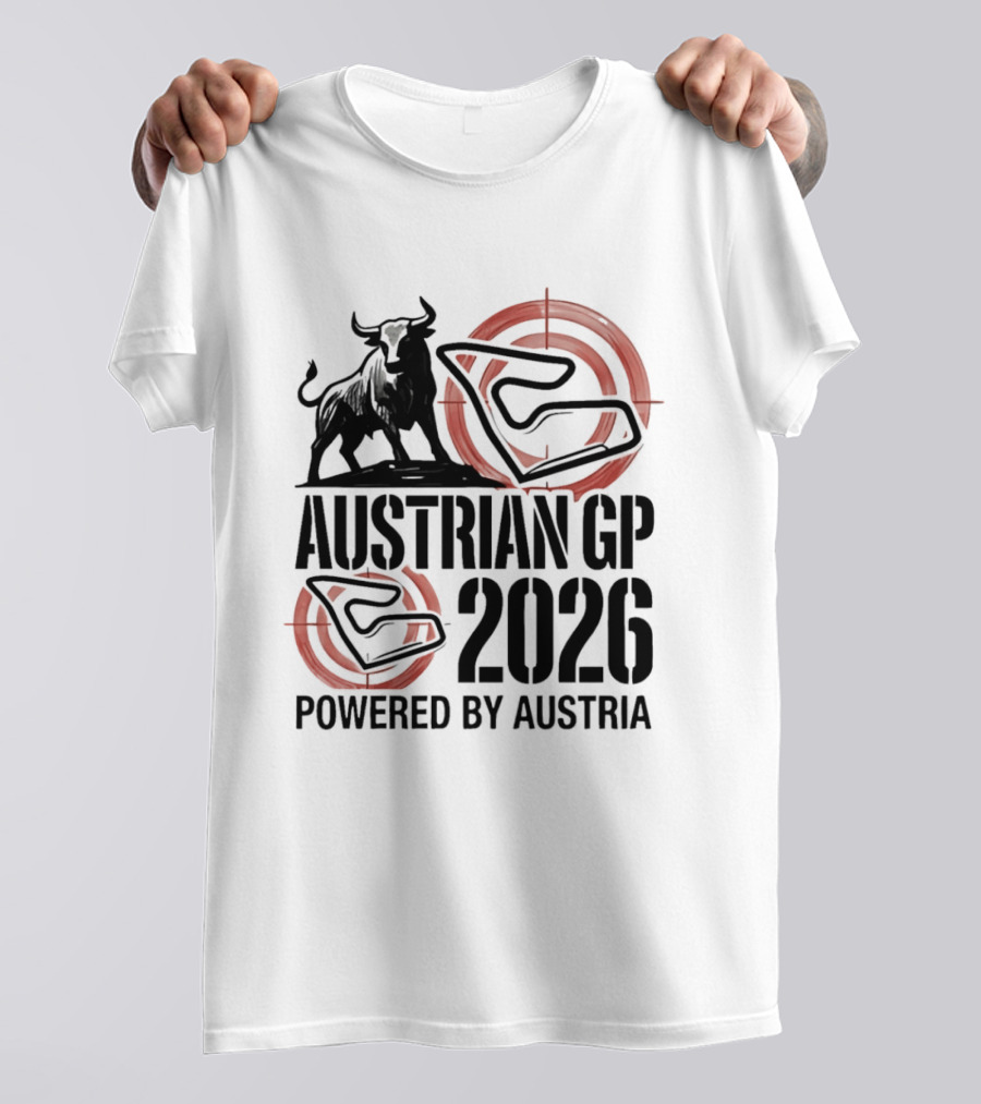 Austrian GP 2026 Powered By Austria Charging Bull Racing Circuit T-Shirt