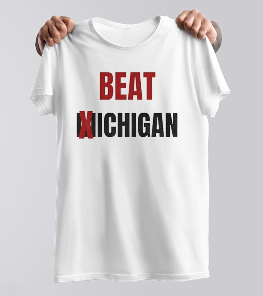 Beat Michigan Ohio State Buckeyes Football NCAA 2025 Rivalry Game T-Shirt