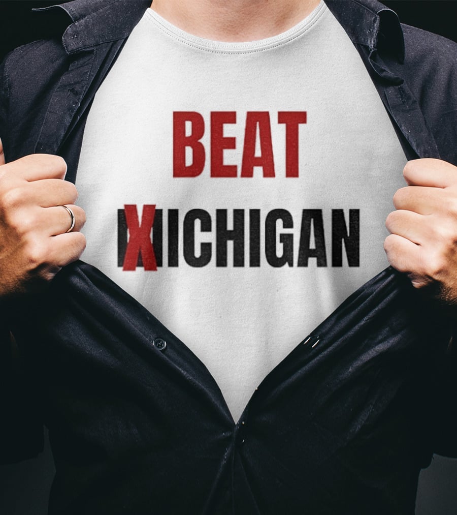 Beat Michigan Ohio State Buckeyes Football NCAA 2025 Rivalry Game T-Shirt