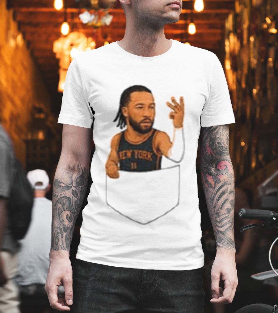 Jalen Brunson New York Knicks NBA Pocket T-Shirt