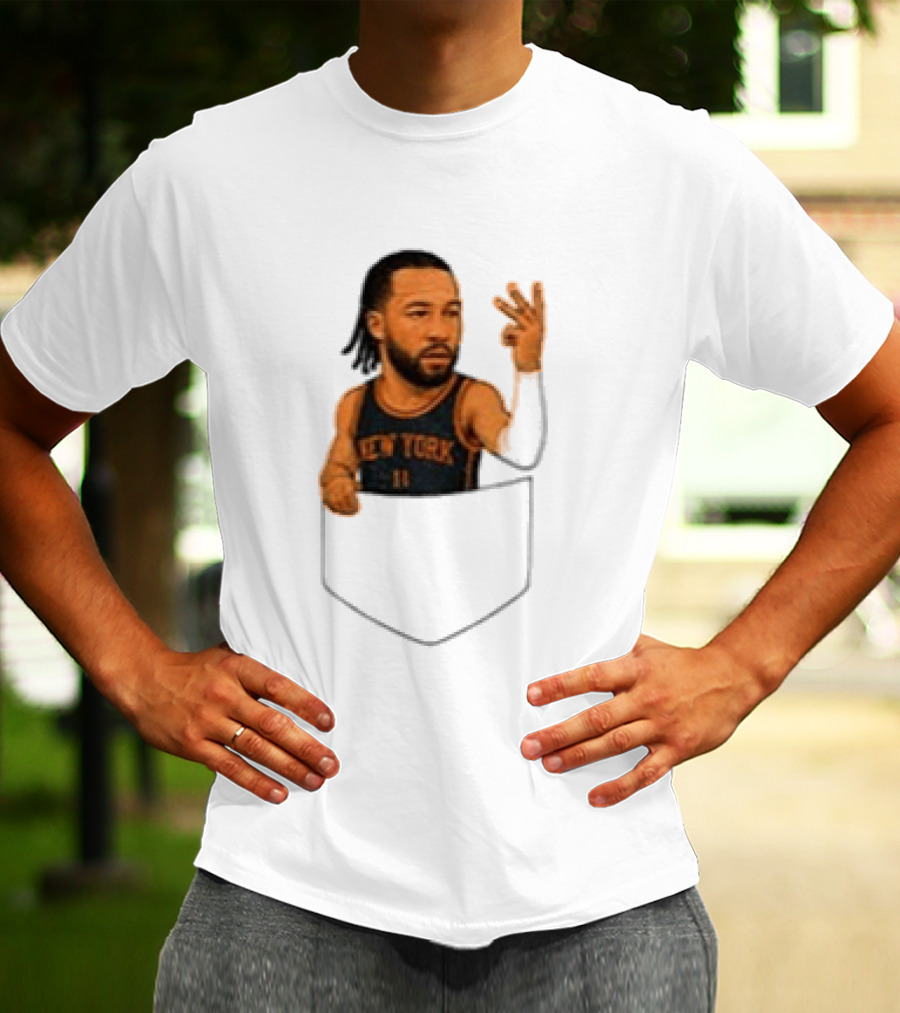 Jalen Brunson New York Knicks NBA Pocket T-Shirt