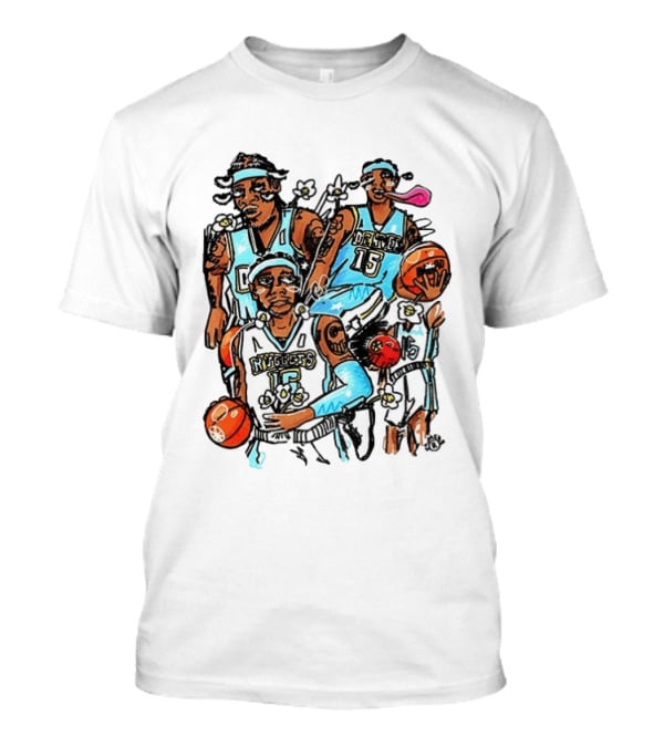 Carmelo Anthony Denver Nuggets NBA Basketball Player Iconic Moments T-Shirt