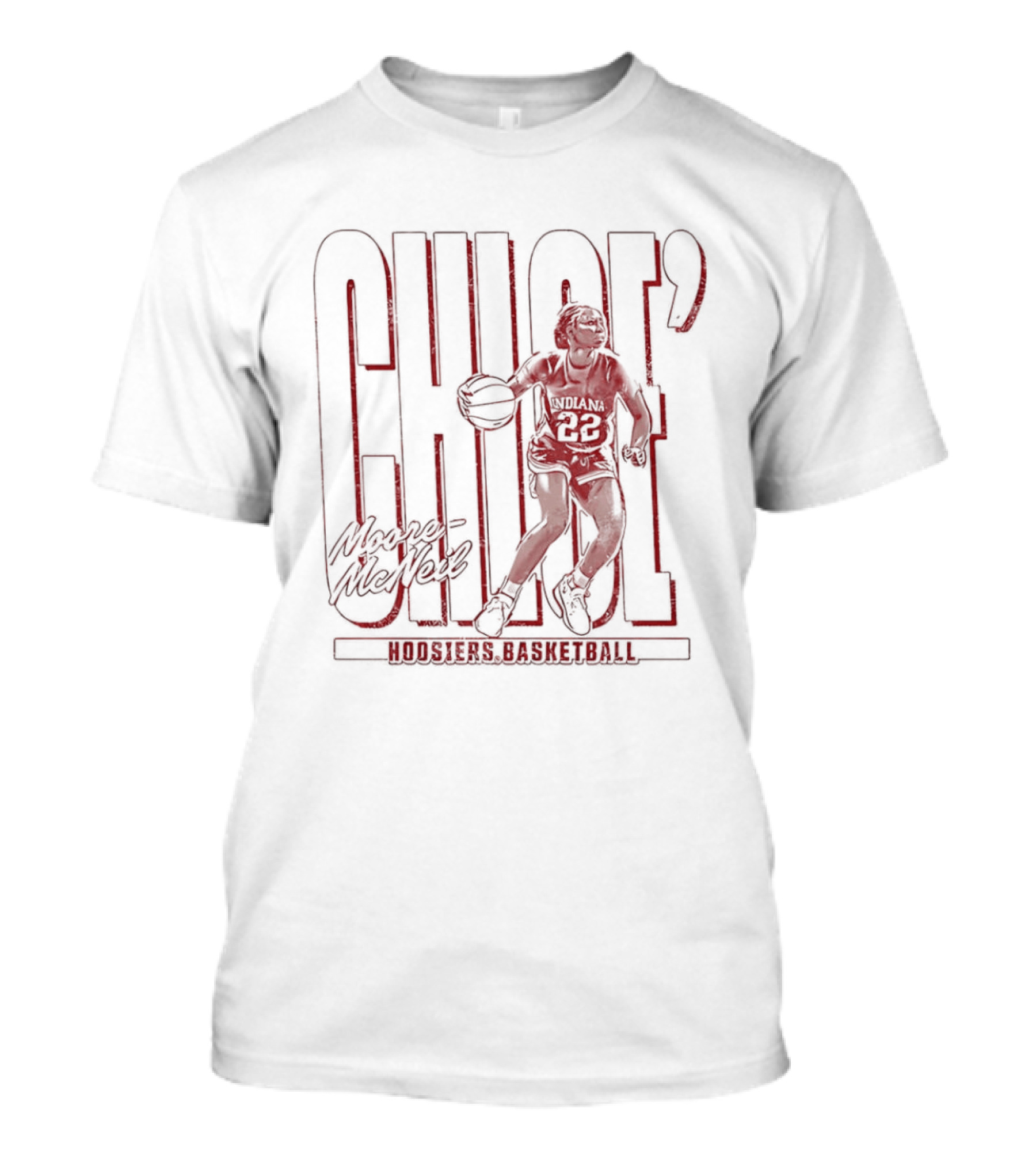 Chloe Moore McNeil Indiana Hoosiers Basketball Player T-Shirt