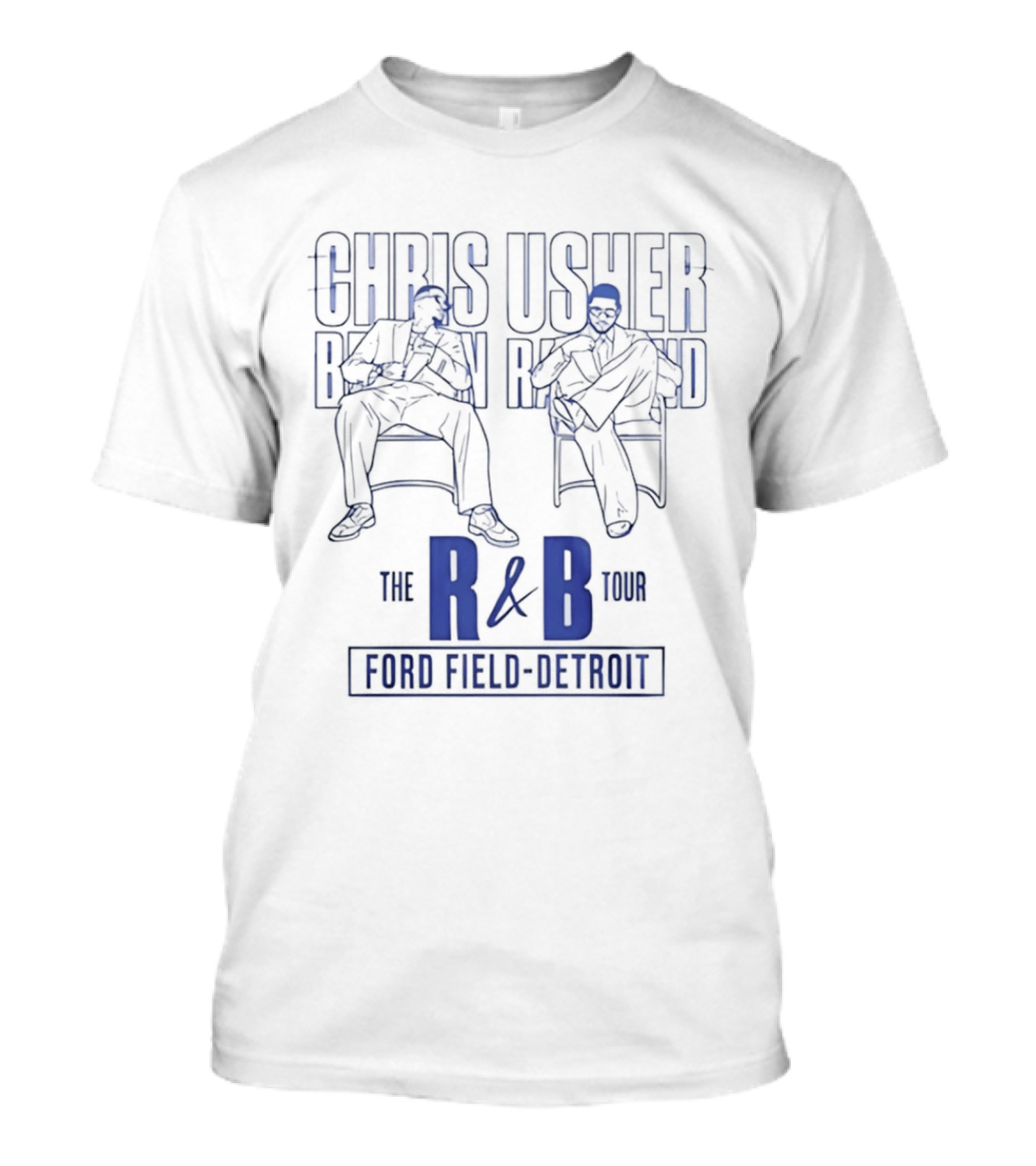 Chris Usher The R&B Tour Ford Field Detroit T-Shirt