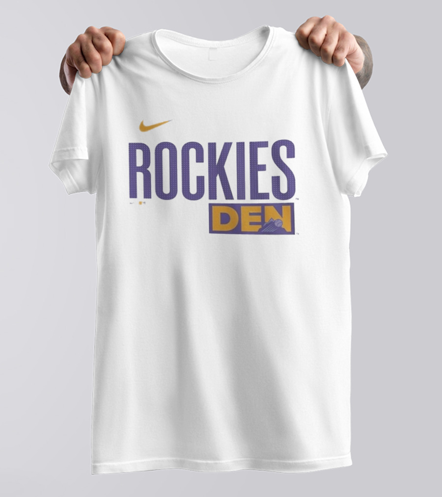 Colorado Rockies 2025 City Connect Rockies Nike DEN Wordmark T-Shirt
