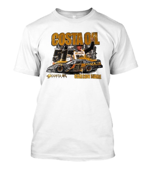 Costa Oil Racing Carson Ware 51 Nascar Victory Celebration T-Shirt