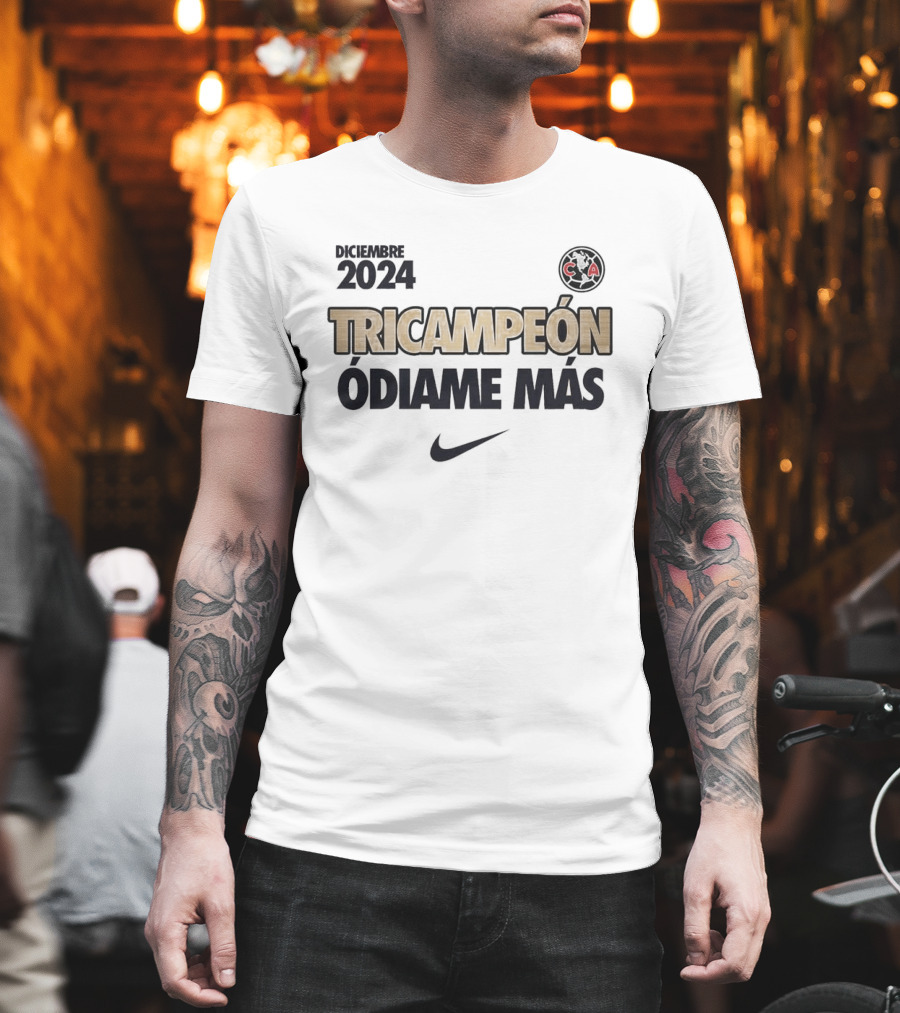 EL Club America Es Tricampeon Del Fubol Mexicano 2024 T-Shirt
