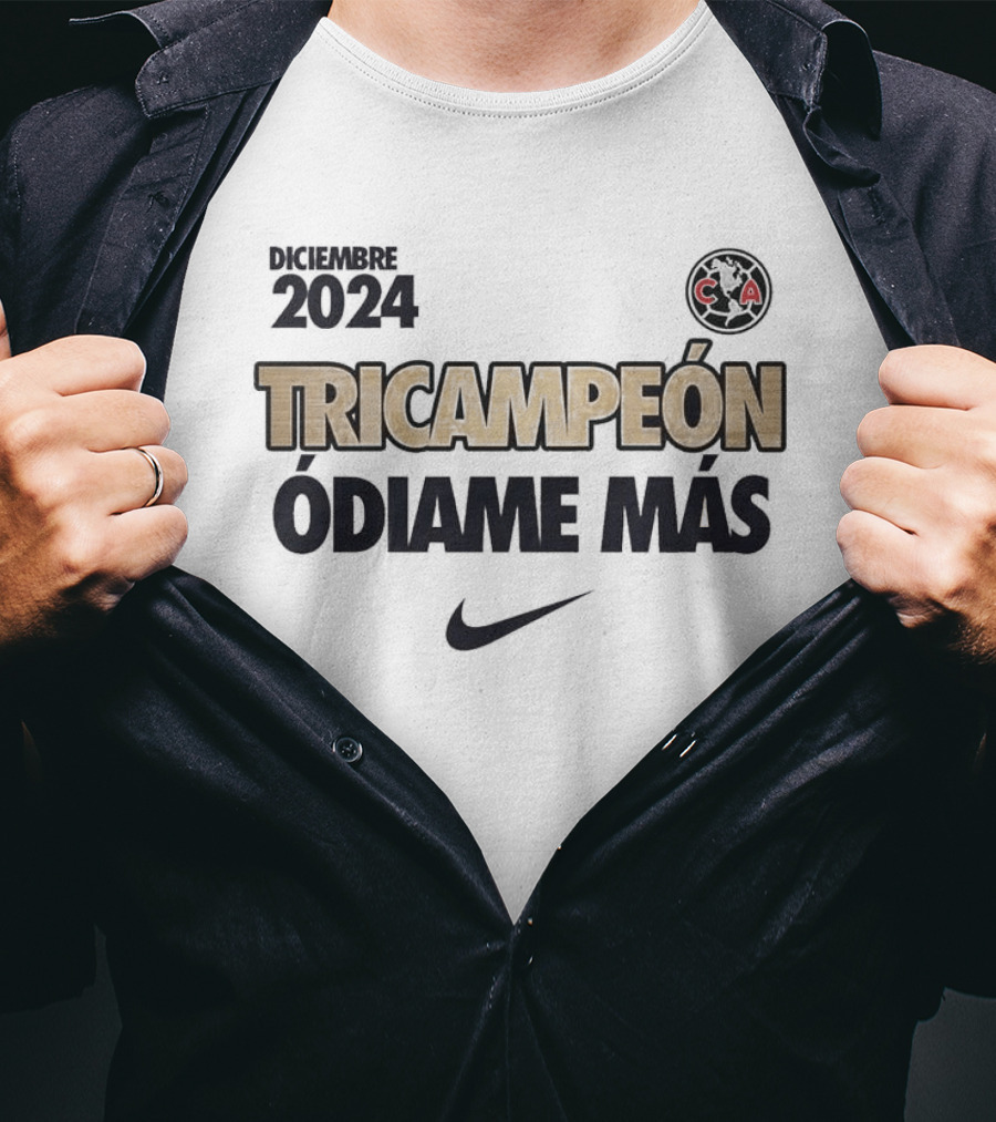 EL Club America Es Tricampeon Del Fubol Mexicano 2024 T-Shirt