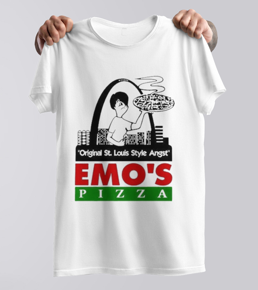 Original St. Louis Style Angst Emo's Pizza T-Shirt