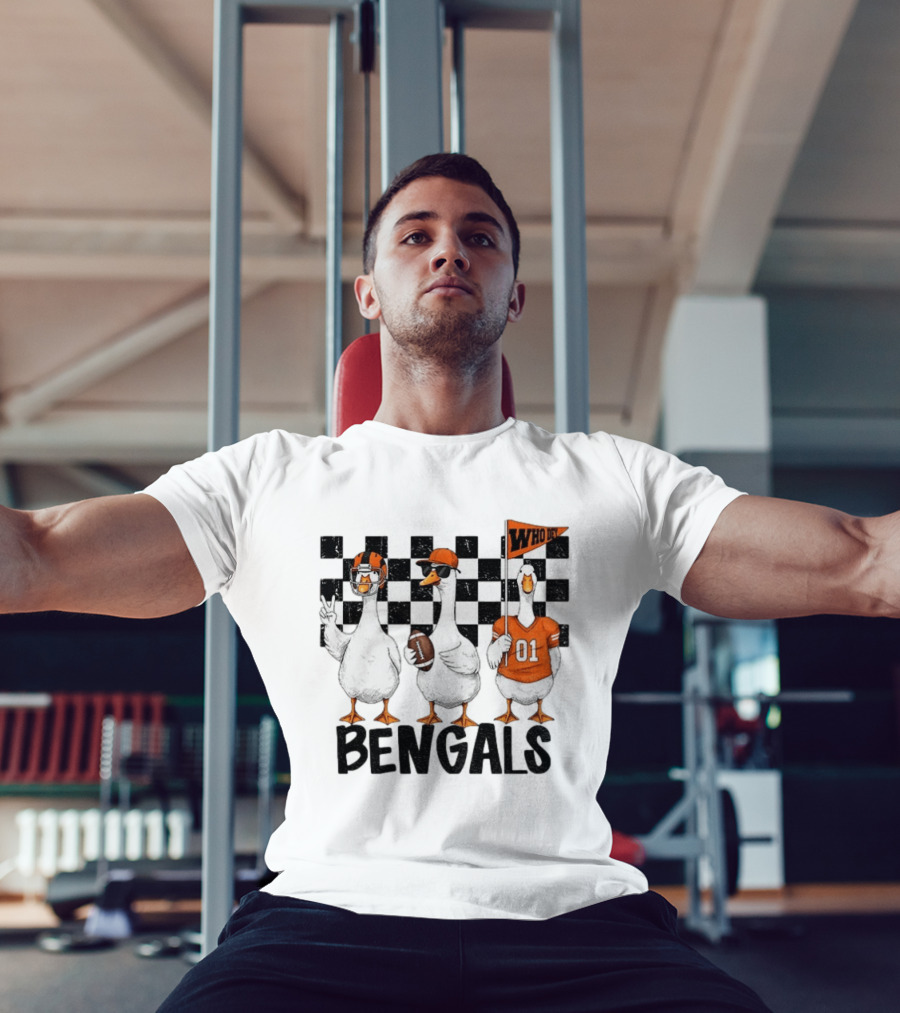 Goose Bengals Who Dey Cincinnati Football Game Day T-Shirt