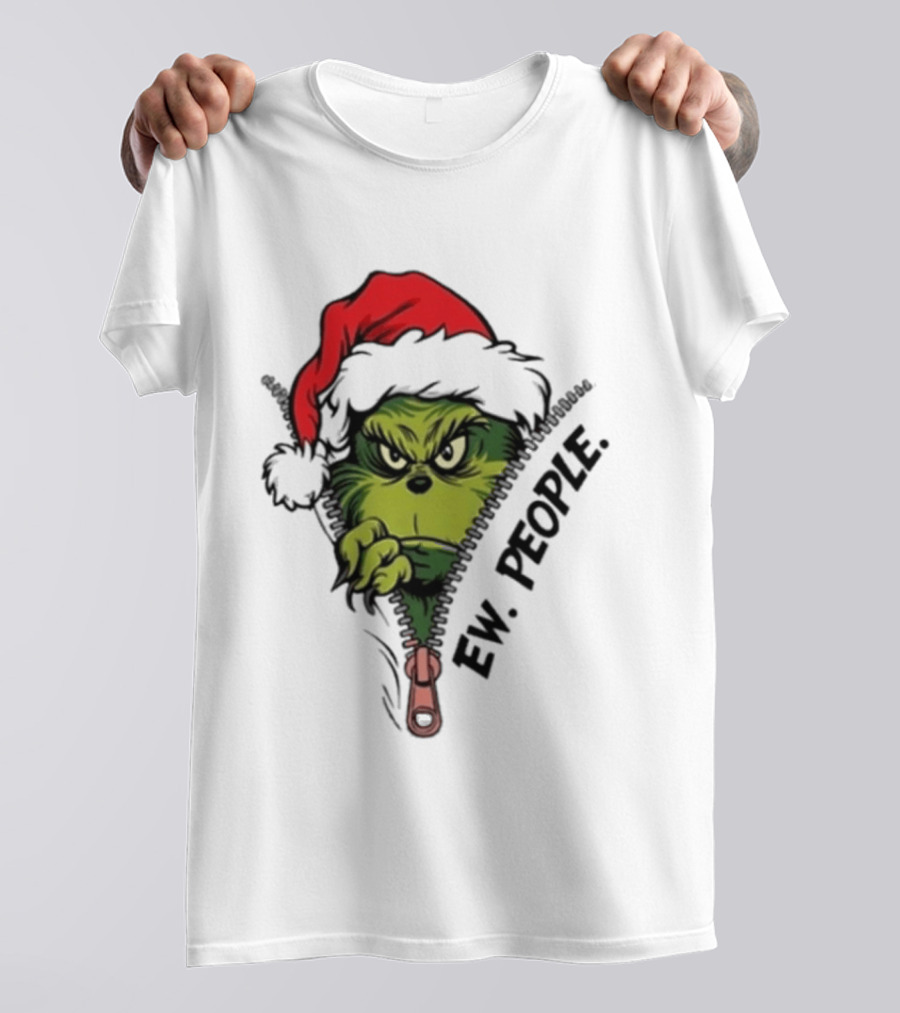 Ew People Grinch Christmas 2025 Holiday Humor T-Shirt