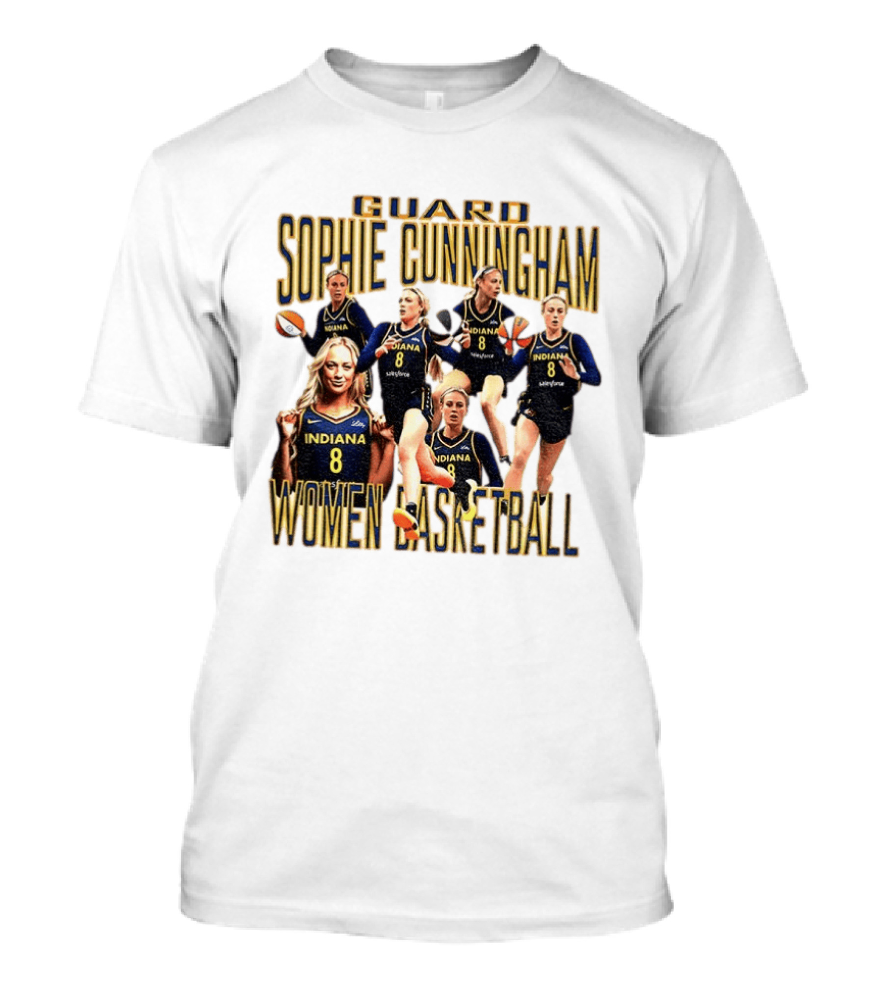 Guard Sophie Cunningham Indiana Fever Women Basketball Player 8 T-Shirt