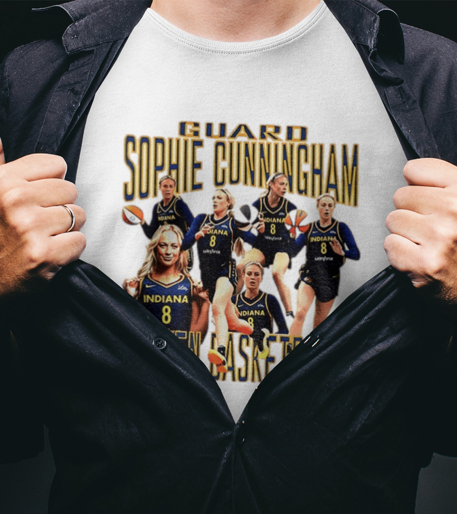 Guard Sophie Cunningham Indiana Fever Women Basketball Player 8 T-Shirt